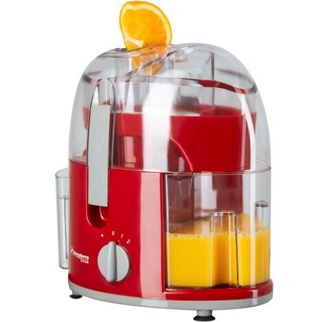 Storcator de Fructe Hausberg HB-7500RS, 350W, Lame Otel Inoxidabil, capacitate 750 ml, Rosu